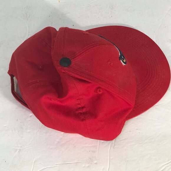 Los Angeles Angels Minor League Owlz Red Adjustable Baseball Hat - Picture 8 of 8